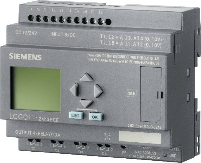 Siemens LOGO 12/24RCE (6ED1052-1MD00-0BA7) Elektrik