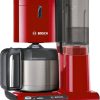 Bosch Filterkaffeemaschine Styline TKA8A054 rot Kaffeezubereitung