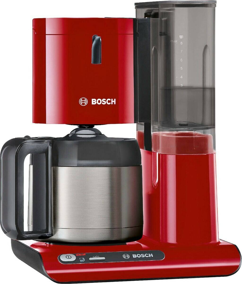 Bosch Filterkaffeemaschine Styline TKA8A054 rot Kaffeezubereitung