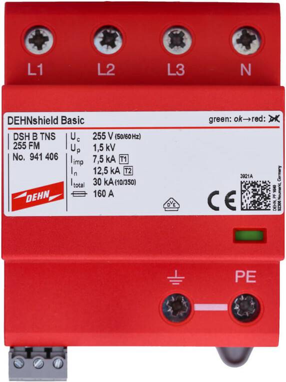 Dehn DSH B TNS 255 FM Typ 1 + Typ 2 / Class I + Class II (941406) Elektrik